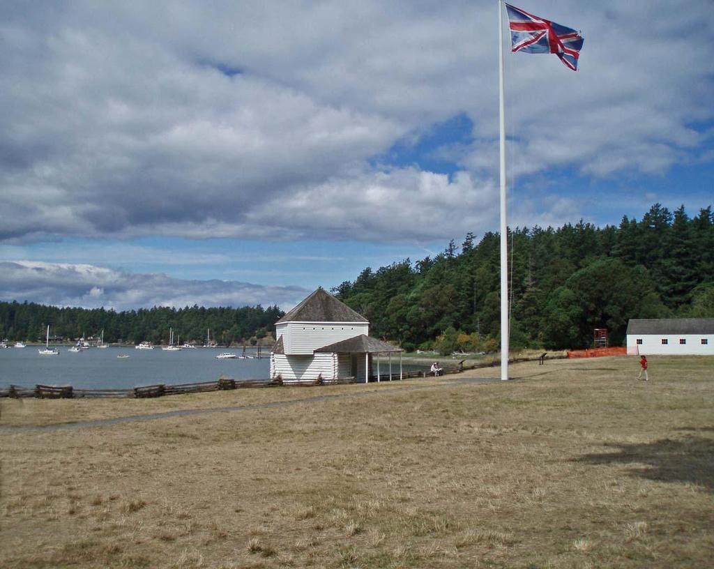 English Camp is a lovely park that dates from the famous San Juan Island 'Pig War'. The park and blockhouse are located on Garrison Bay. © Amanda Spottiswoode